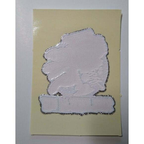 School Math Knocks Me Out Screamin Gleamin Glitter Iron-On Decal Donruss Retro - Picture 2 of 4